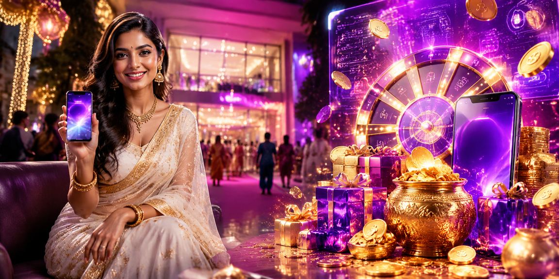 Casino chips and betting tokens in Indian theme